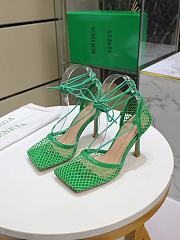 BOTTEGA VENETA MESH SANDALS IN GREEN 651388VBSD33730 - 3