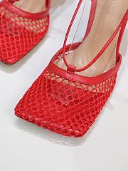 BOTTEGA VENETA MESH SANDALS IN RED - 2