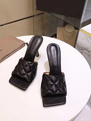 Bottega Veneta Women's Black The Lido Leather Sandal - 4