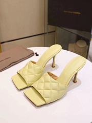 Bottega Veneta Women's Yellow The Lido Leather Sandal - 4