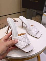 Bottega Veneta Women's White The Lido Leather Sandal - 1