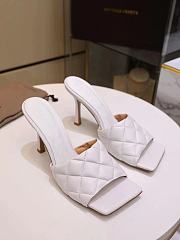 Bottega Veneta Women's White The Lido Leather Sandal - 5