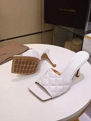 Bottega Veneta Women's White The Lido Leather Sandal - 4