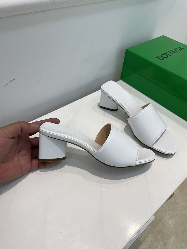 Bottega Veneta White Band Sandals - 1