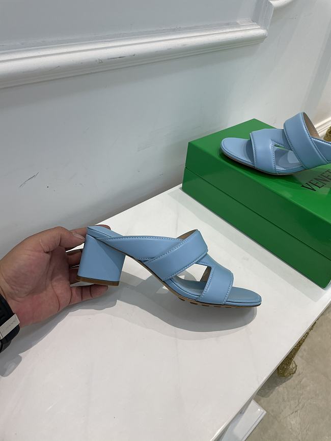 Bottega Veneta Blue Band Mules - 1