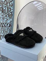 Prada Black Shearling slippers 1S711M_1A6_F0002_F_020 - 1