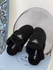 Prada Black Shearling slippers 1S711M_1A6_F0002_F_020 - 5