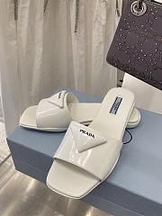 Prada Brushed white leather slides 1XX591_055_F0009_F_005 - 6