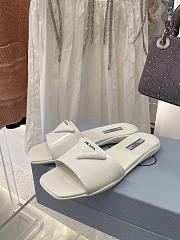 Prada Brushed white leather slides 1XX591_055_F0009_F_005 - 4