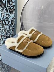 Prada Cognac Shearling slippers 1S711M_1A6_F0046_F_020 - 1