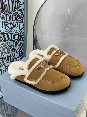 Prada Cognac Shearling slippers 1S711M_1A6_F0046_F_020