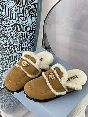 Prada Cognac Shearling slippers 1S711M_1A6_F0046_F_020 - 4