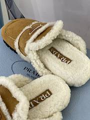 Prada Cognac Shearling slippers 1S711M_1A6_F0046_F_020 - 3