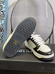 Prada District perforated leather sneakers - Black - 5