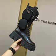 Prada Monolith brushed rois leather and nylon biker boots 1W257M_3LFR_F0002_F_B055 - 4