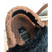 Fendi Feel Black sheepskin sandals 8X8229AGETF0PMM - 2