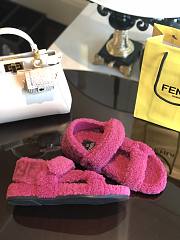 Fendi Feel Purple sheepskin sandals 8X8229AGETF1FZF - 5