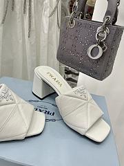 Prada Quilted nappa White leather sabots 1XX583_038_F0009_F_BB65 - 2