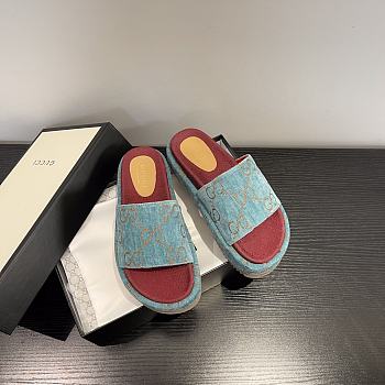 Gucci platform slide sandal 007