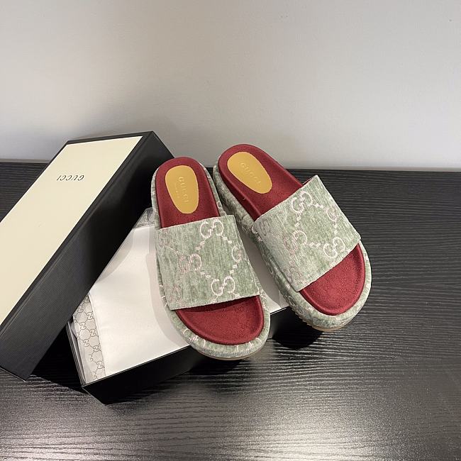 Gucci platform slide sandal 010 - 1