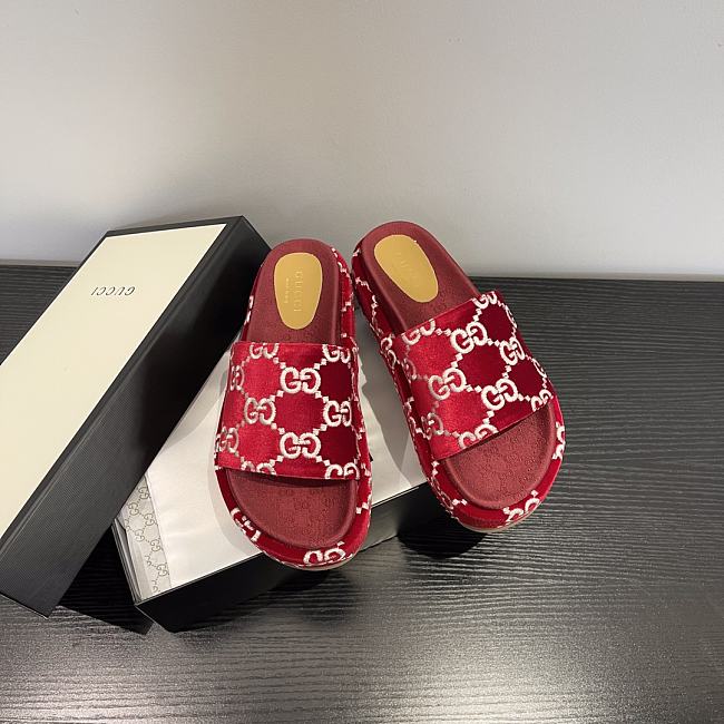 Gucci platform slide sandal 011 - 1