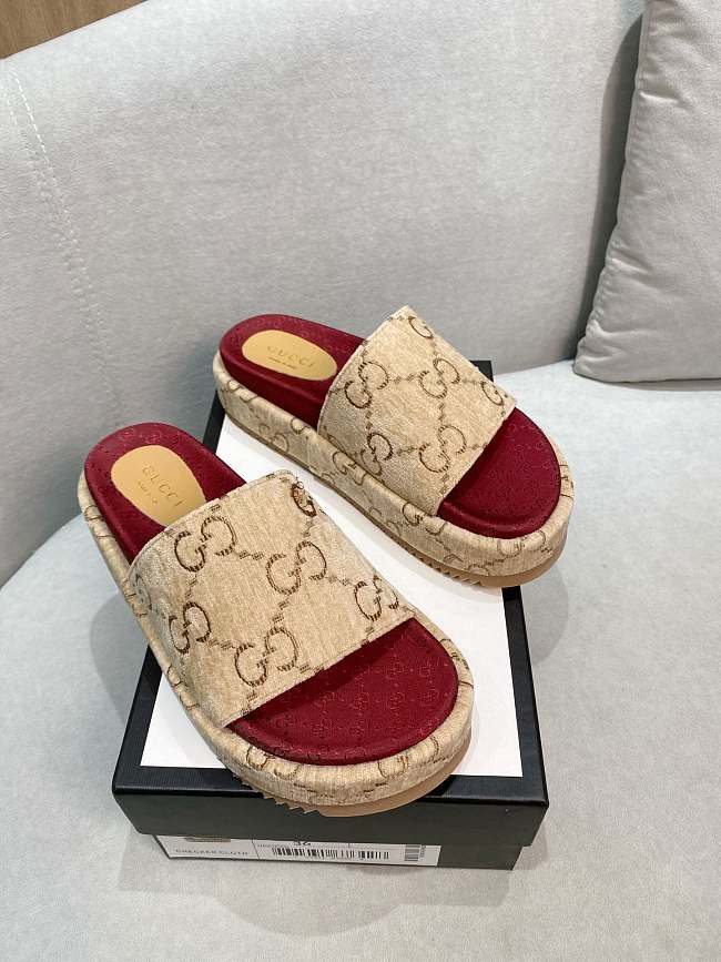 Gucci platform slide sandal 014 - 1