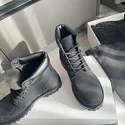 CELINE KURT HIGH LACE-UP BOOT IN NUBUCK CALFSKIN & CALFSKIN BLACK - 5