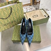 Gucci x Balenciaga The Hacker Project Square Knife pump Blue - 6