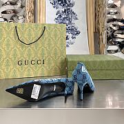 Gucci x Balenciaga The Hacker Project Square Knife pump Blue - 5