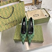 Gucci x Balenciaga The Hacker Project Square Knife pump Green - 6