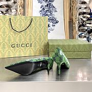 Gucci x Balenciaga The Hacker Project Square Knife pump Green - 2