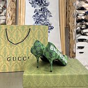 Gucci x Balenciaga The Hacker Project Square Knife pump Green - 3