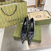 Gucci x Balenciaga The Hacker Project Square Knife pump Navy Blue - 5