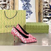 Gucci x Balenciaga The Hacker Project Square Knife pump Pink - 1