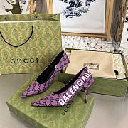 Gucci x Balenciaga The Hacker Project Square Knife pump Purple - 5