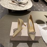 Jimmy Choo Gold Crystal Love 100 Heels - 65MM - 1