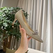 Jimmy Choo Gold Crystal Love 100 Heels - 65MM - 4