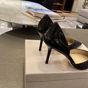 Jimmy Choo Love Degrade Glitter Black 85 Pumps - 6