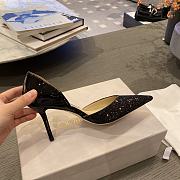 Jimmy Choo Love Degrade Glitter Black 85 Pumps - 4