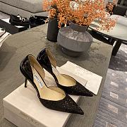 Jimmy Choo Love Degrade Glitter Black 85 Pumps - 3