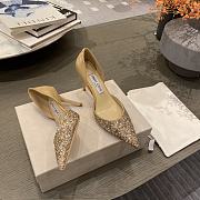 Jimmy Choo Love Degrade Glitter Golden 85 Pumps - 1