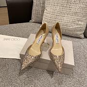 Jimmy Choo Love Degrade Glitter Golden 85 Pumps - 5