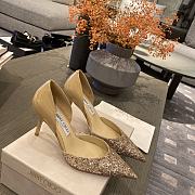 Jimmy Choo Love Degrade Glitter Golden 85 Pumps - 6