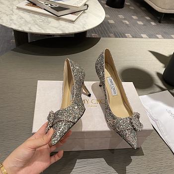 Jimmy Choo Saresa 85 Glitter Pumps - 65MM