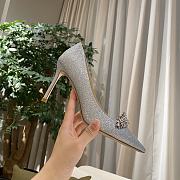 Jimmy Choo Silver Crystal Love 100 Heels - 85MM - 2