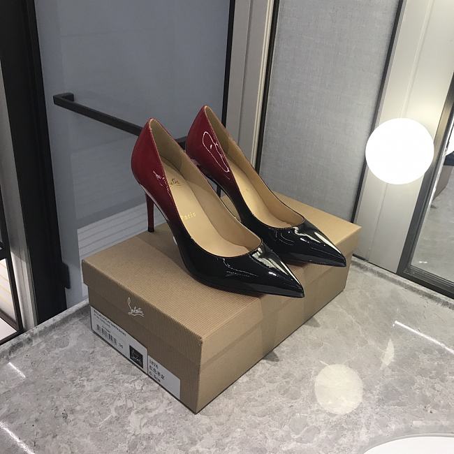 Christian Louboutin Kate Black-Red 100 mm 3191412M283 - 1