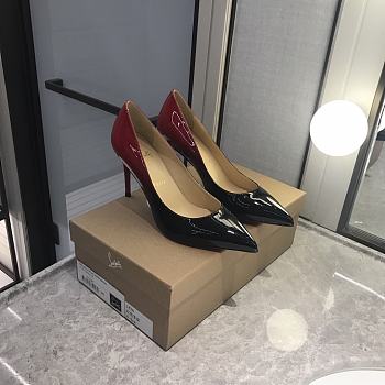 Christian Louboutin Kate Black-Red 100 mm 3191412M283