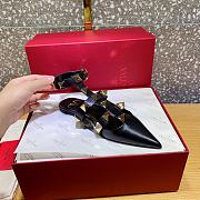 ROMAN STUD CALFSKIN BALLET FLAT BLACK XW2S0BY5ZWM0NO - 6