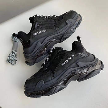 Balenciaga Triple S Clear Sole Black 541624 W09O1 1000