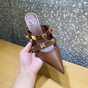 ROMAN STUD MULE IN CALFSKIN FONDANT 65 MM - 6